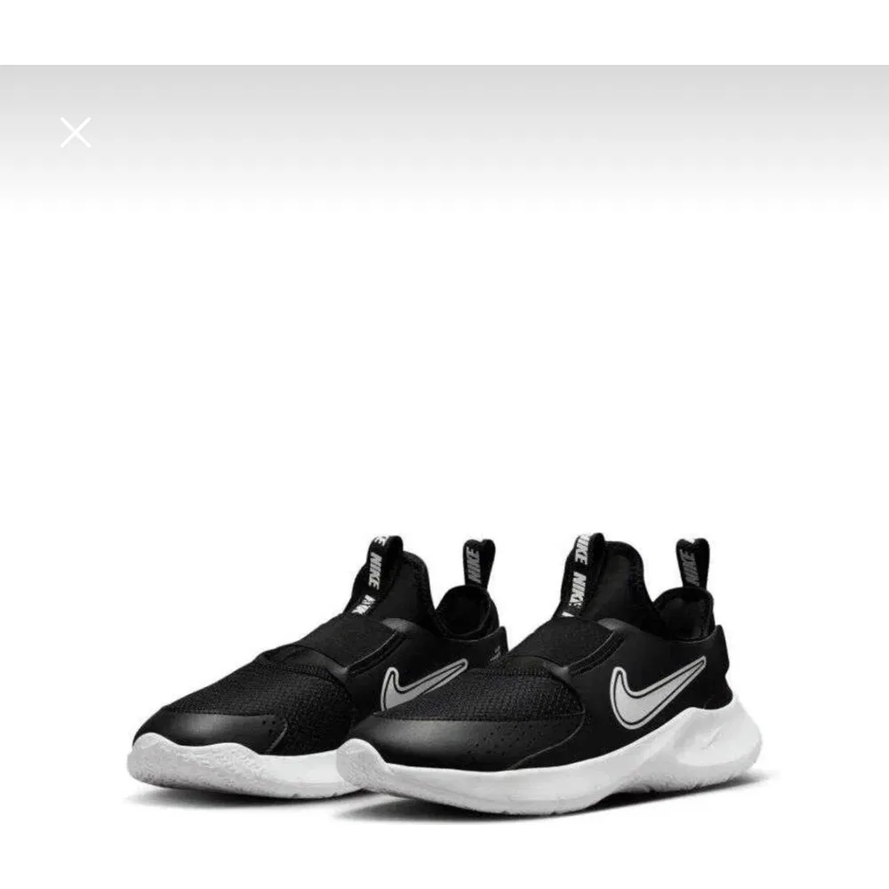 Детские кроссовки для бега и ходьбы без шнуровки Nike Flex Runner 3, Black — фото 2