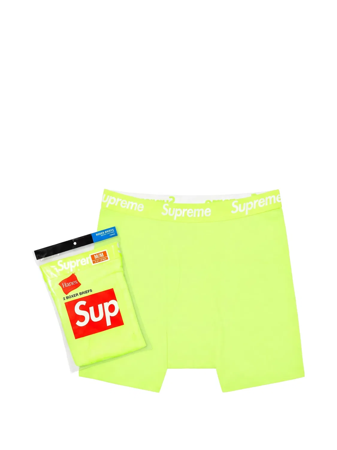 Боксеры с логотипом, желтые (2 шт.) Supreme, желтый
