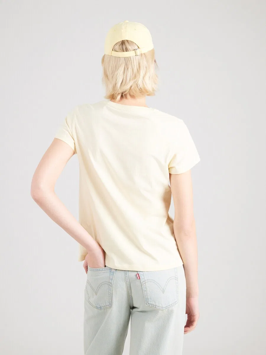 Футболка LEVI'S пастельно-желтого цвета — фото 4
