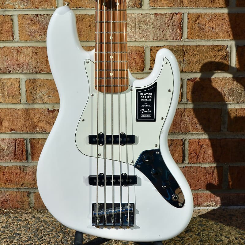 

Fender Player Jazz Bass V, накладка на гриф Pau Ferro, полярно-белый Player Jazz Bass V, Pau Ferro Fingerboard, Polar White