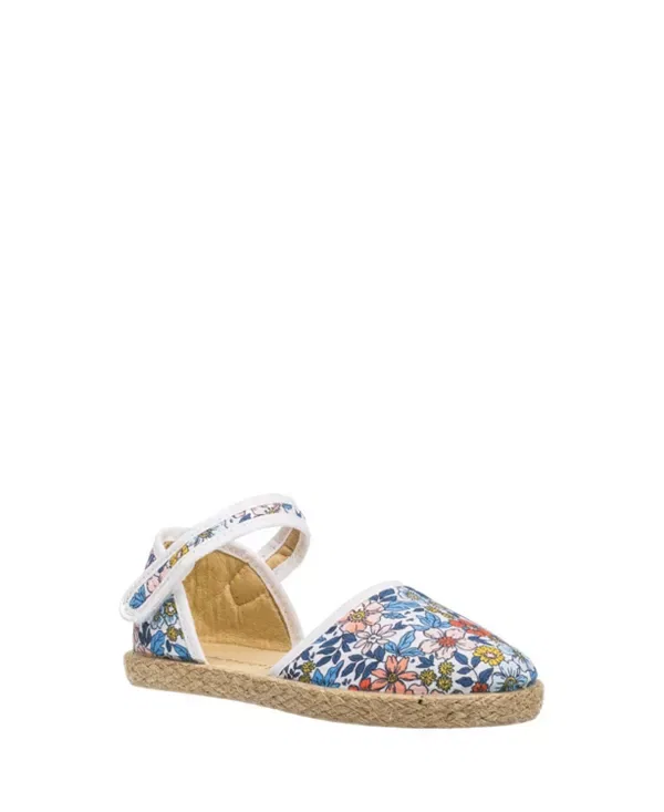 Детские балетки для девочек из льна Classic Espadrille Elephantito, Floral