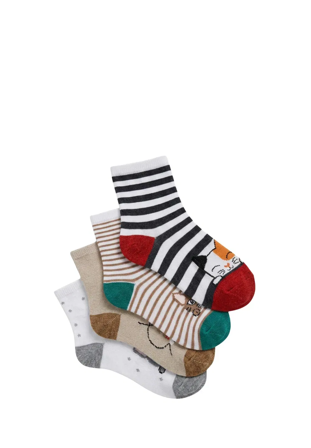 Комплект из 4 предметов Jungen katzen мотив - носки Yuhu, Mehrfarbig — фото 2