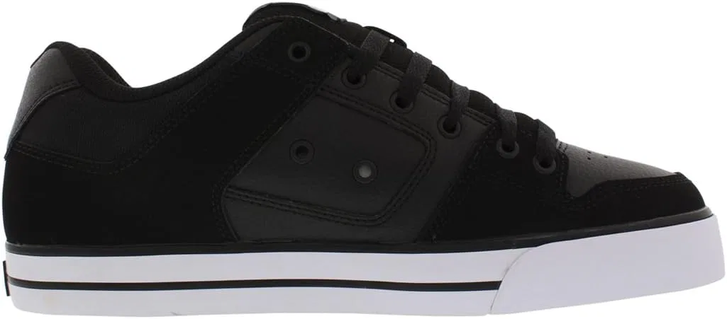 Кроссовки DC Shoes Herren Pure Low Top Lace Up Casual Shoe Sneaker Skate-Schuh, Black / White / Black — фото 3
