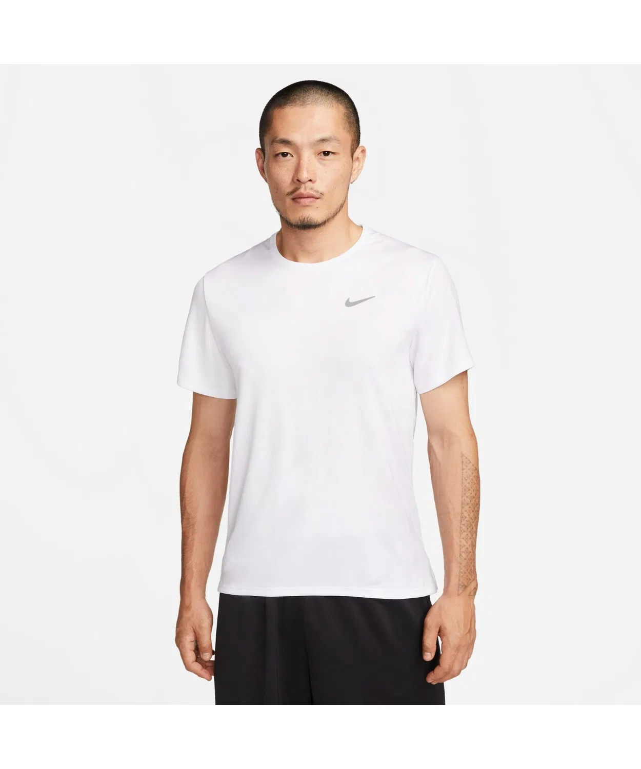 Мужская футболка с коротким рукавом NIKE DF Miler S/S Top, Белый
