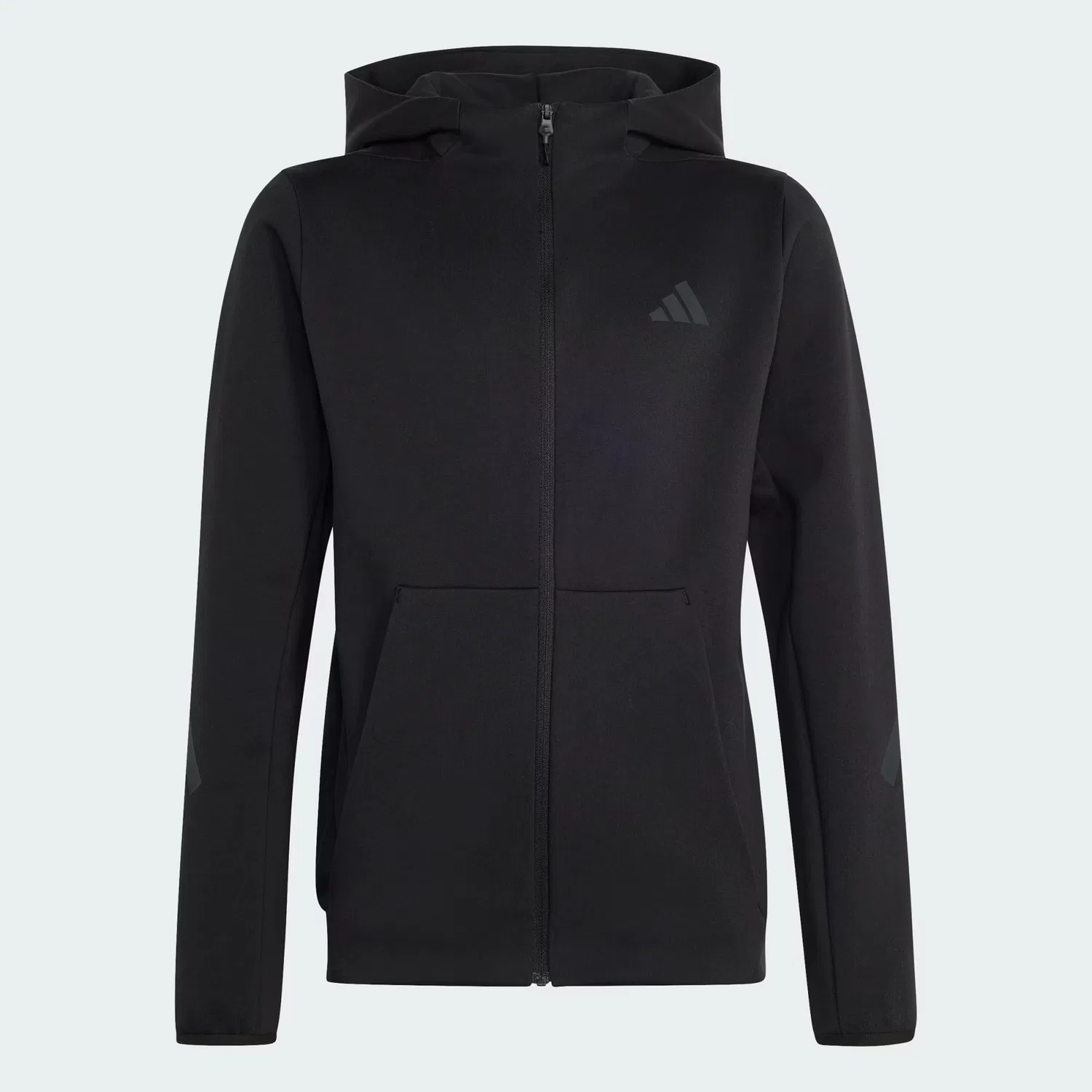 Детская толстовка на молнии с капюшоном Z.N.E. Adidas Sportswear, черный