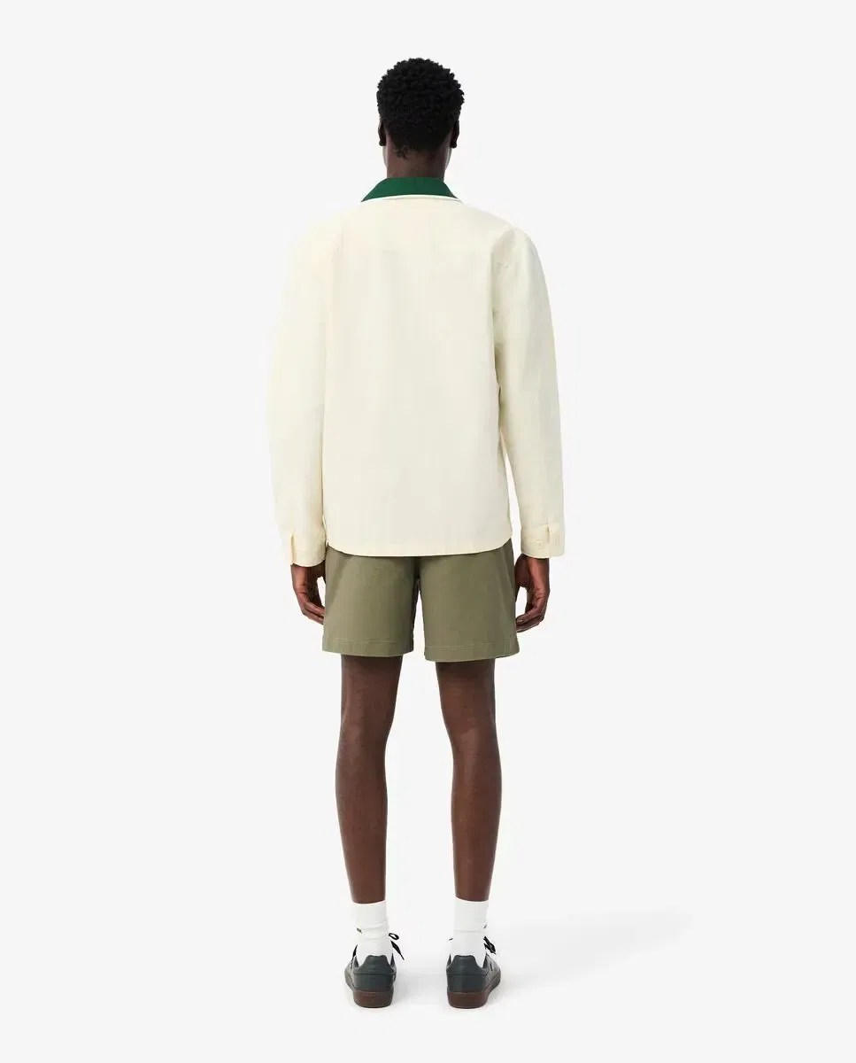 Мужские шорты из эластичного хлопка Lacoste, Verde Militar — фото 2