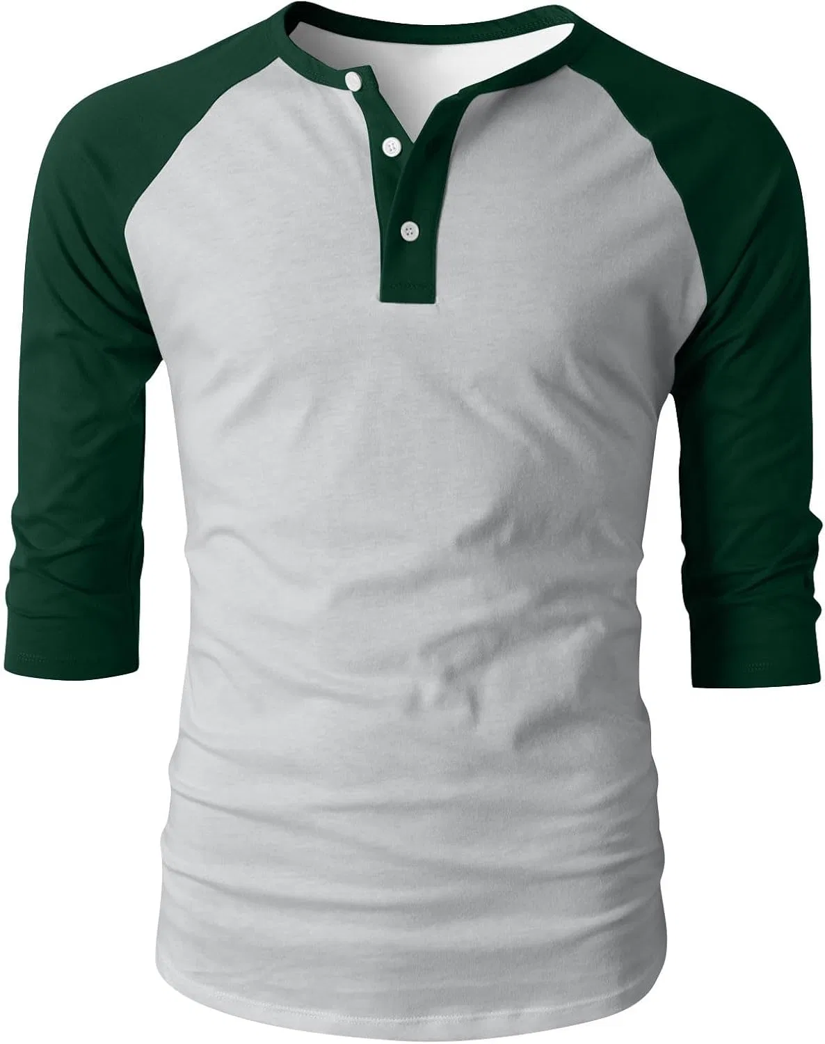 Мужская футболка с рукавом 3/4 Athletic, Army Green — фото 3
