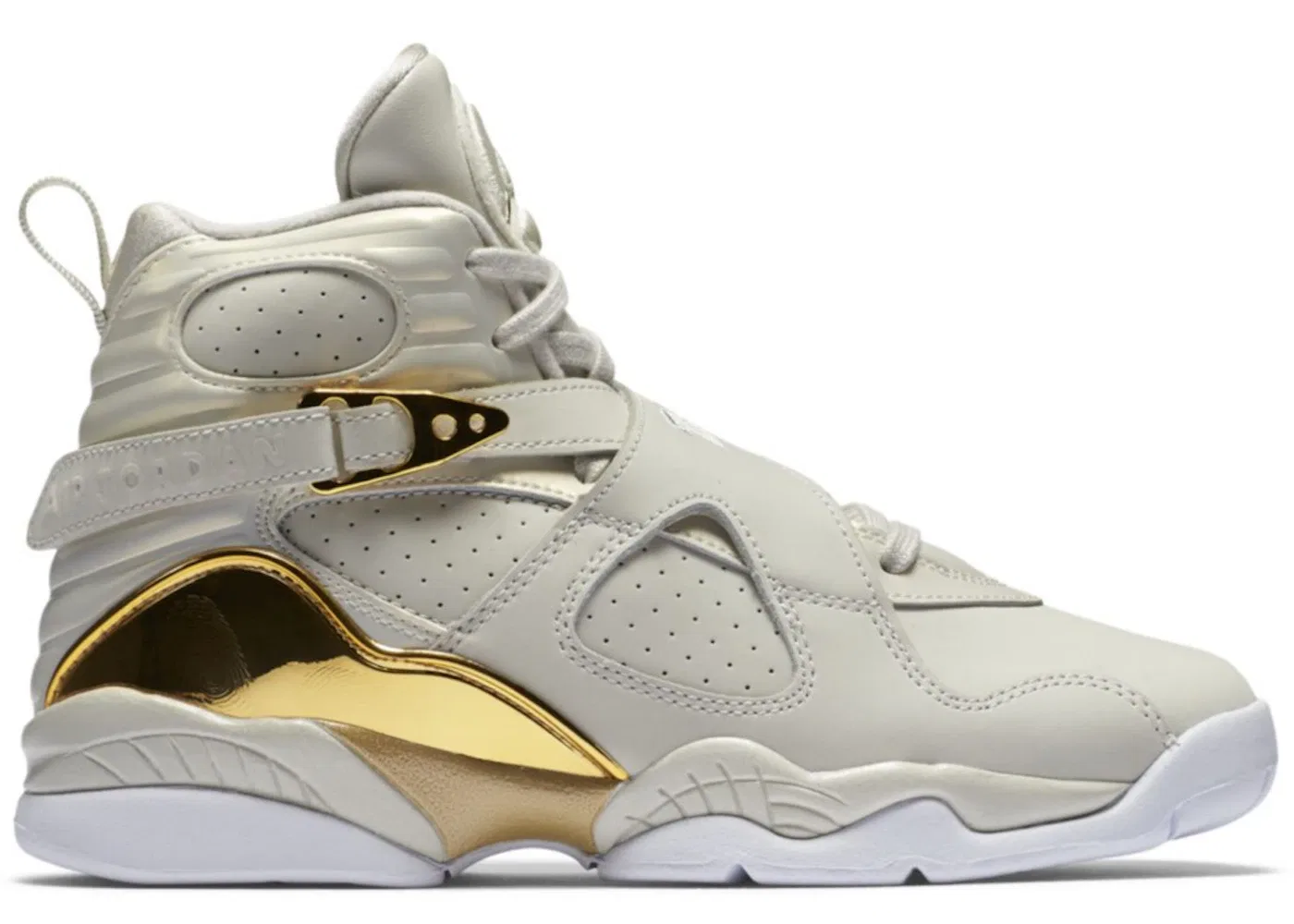 Детские кроссовки Lifestyle Jordan 8 Retro Jordan, Light Bone/Metallic Gold-White
