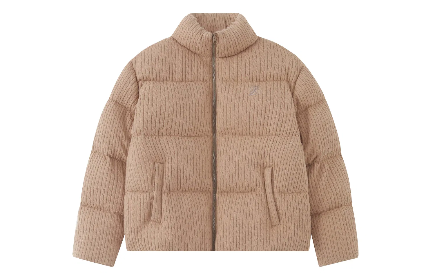 Детский пуховик с воротником-стойкой Khaki F426, Khaki