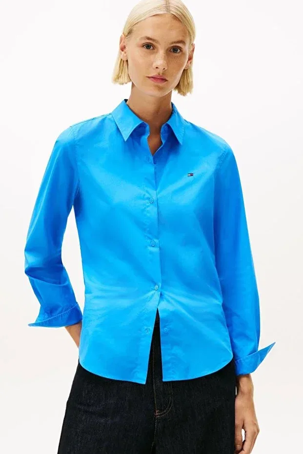 Женская рубашка с длинным рукавом в полоску Tommy Hilfiger, Mesmerizing Blue