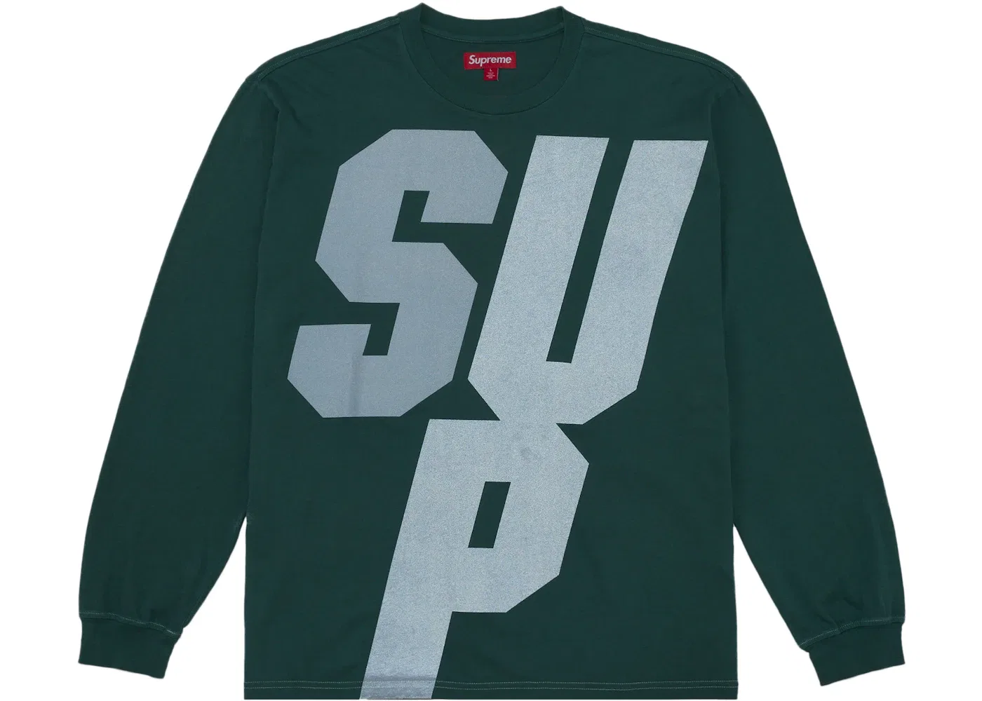 Мужская футболка с длинным рукавом с отражающими элементами Top Supreme, Green — фото 3