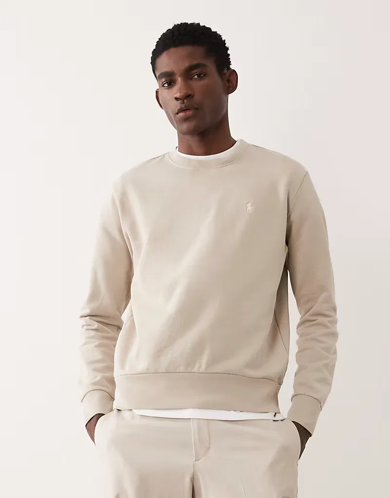 Свитшот Polo Ralph Lauren с логотипом-петлей на спине, каменный бежевый