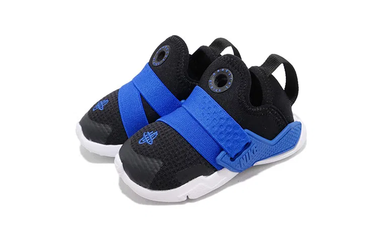 Детские кроссовки для малышей с защитой от истирания Huarache Extreme Nike, Black Blue — фото 4