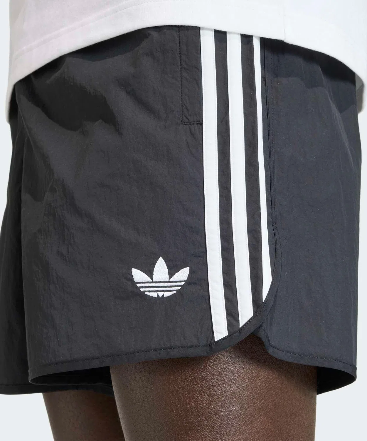 Мужские шорты с регулируемым поясом на шнурке, модель Sprinter Shorts, Adidas, Black — фото 3