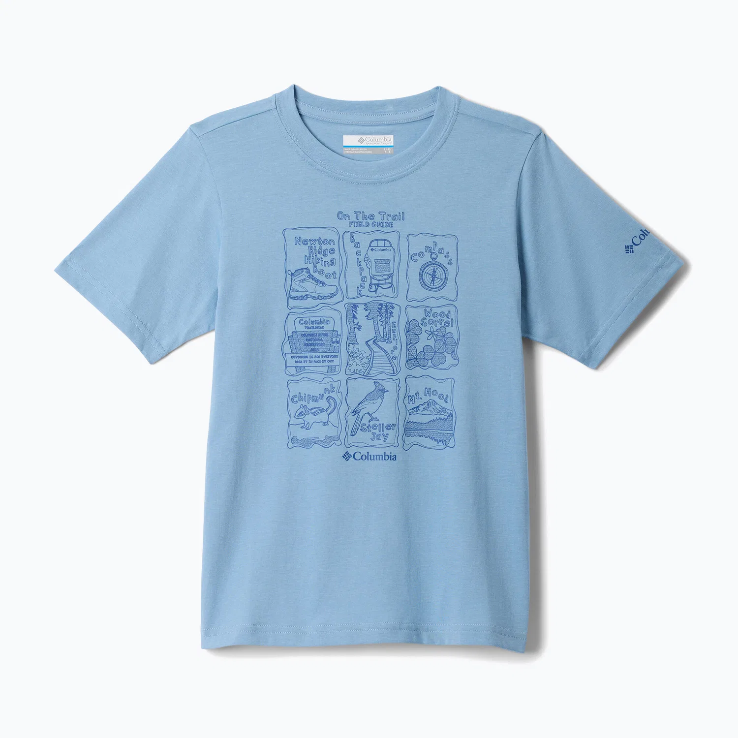 Детская футболка с принтом Columbia Valley Creek Graphic Columbia, Blau