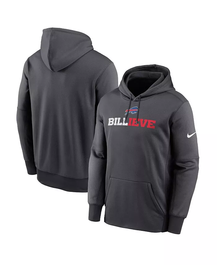 

Мужской антрацитовый худи Buffalo Bills Billieve Performance Fleece с капюшоном Nike