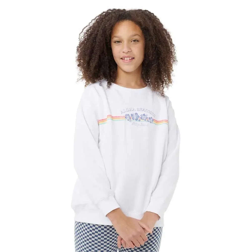 Свитшот свободного кроя Keepsakes Relaxed Crew Rip Curl, белый