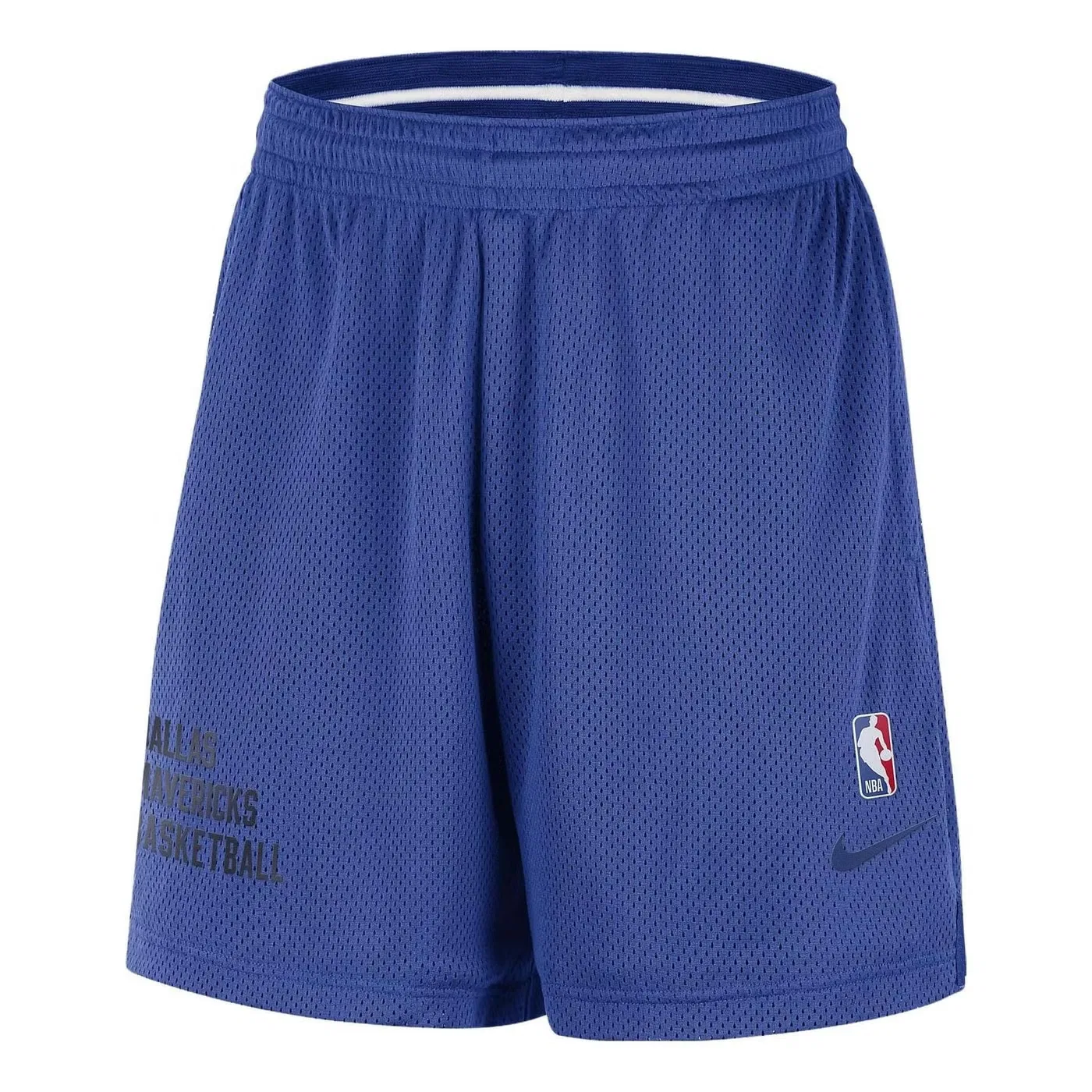 Шорты баскетбольные с принтом Dallas Mavericks Nike, синий