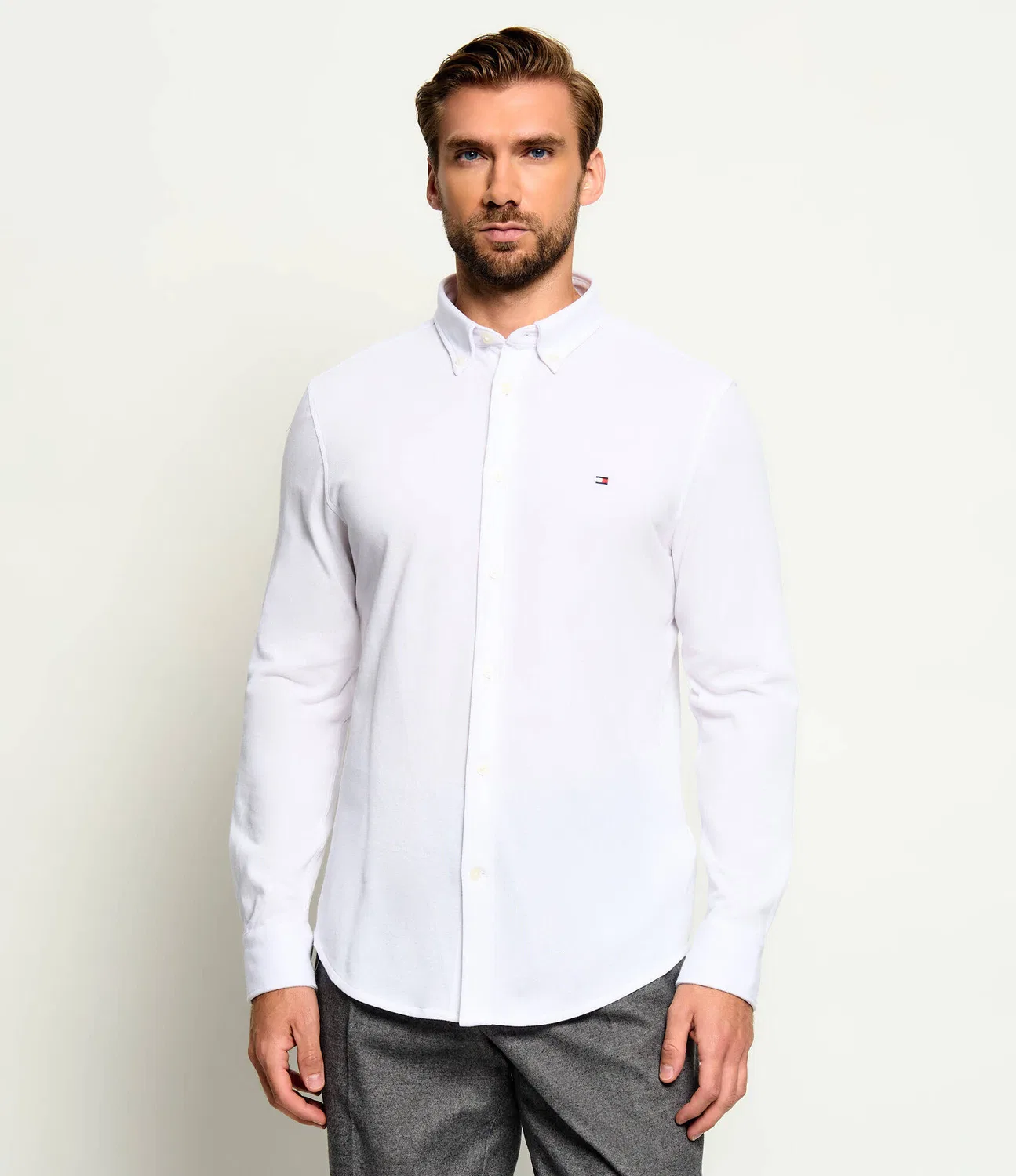 Рубашка с длинным рукавом Tommy Hilfiger, Bianco — фото 3