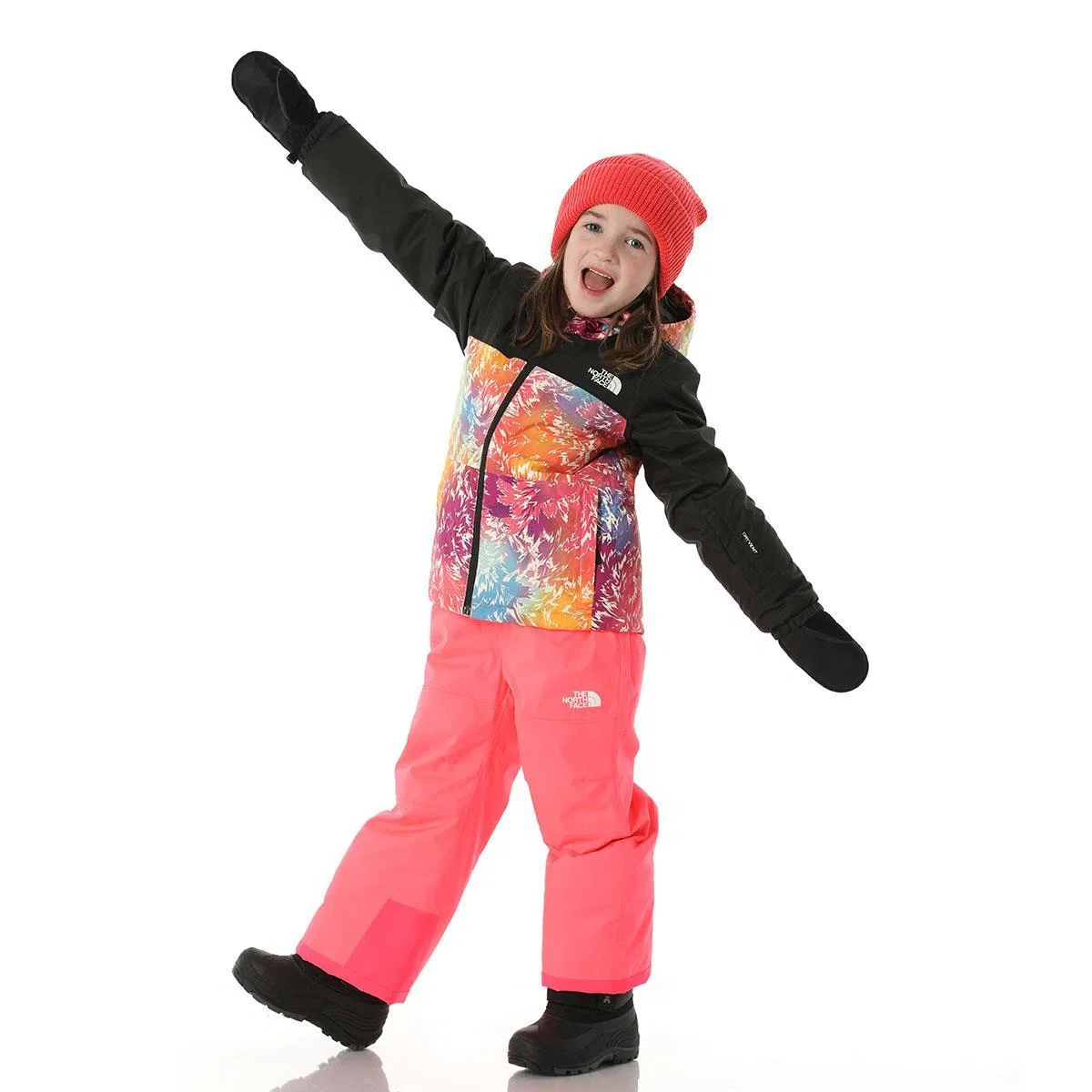Утепленная куртка свободного кроя Freedom Insulated The North Face, Radiant Poppy Blowing Wind Print — фото 3