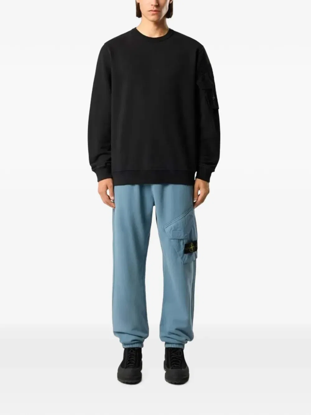 Спортивные брюки 6200004 из органического хлопка Stone Island, синий — фото 2