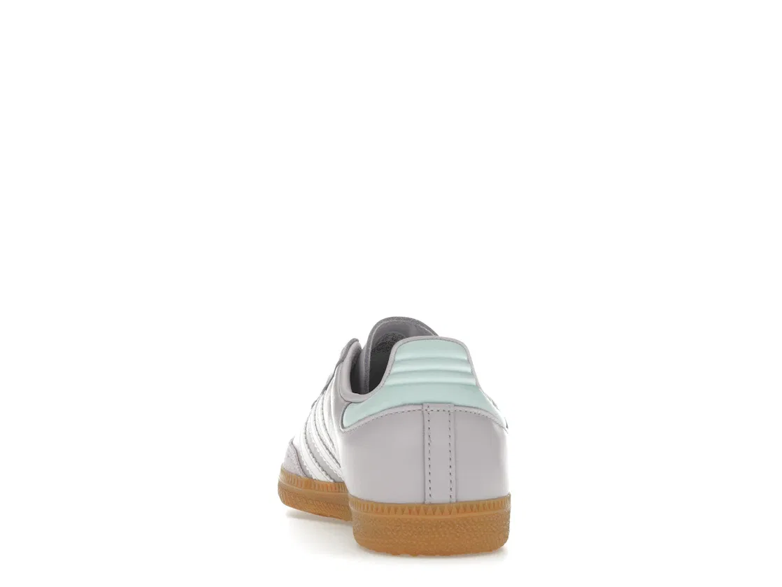 Детские кроссовки Lifestyle Adidas Samba OG, Silver Dawn/Crystal White/Semi Flash Aqua — фото 4