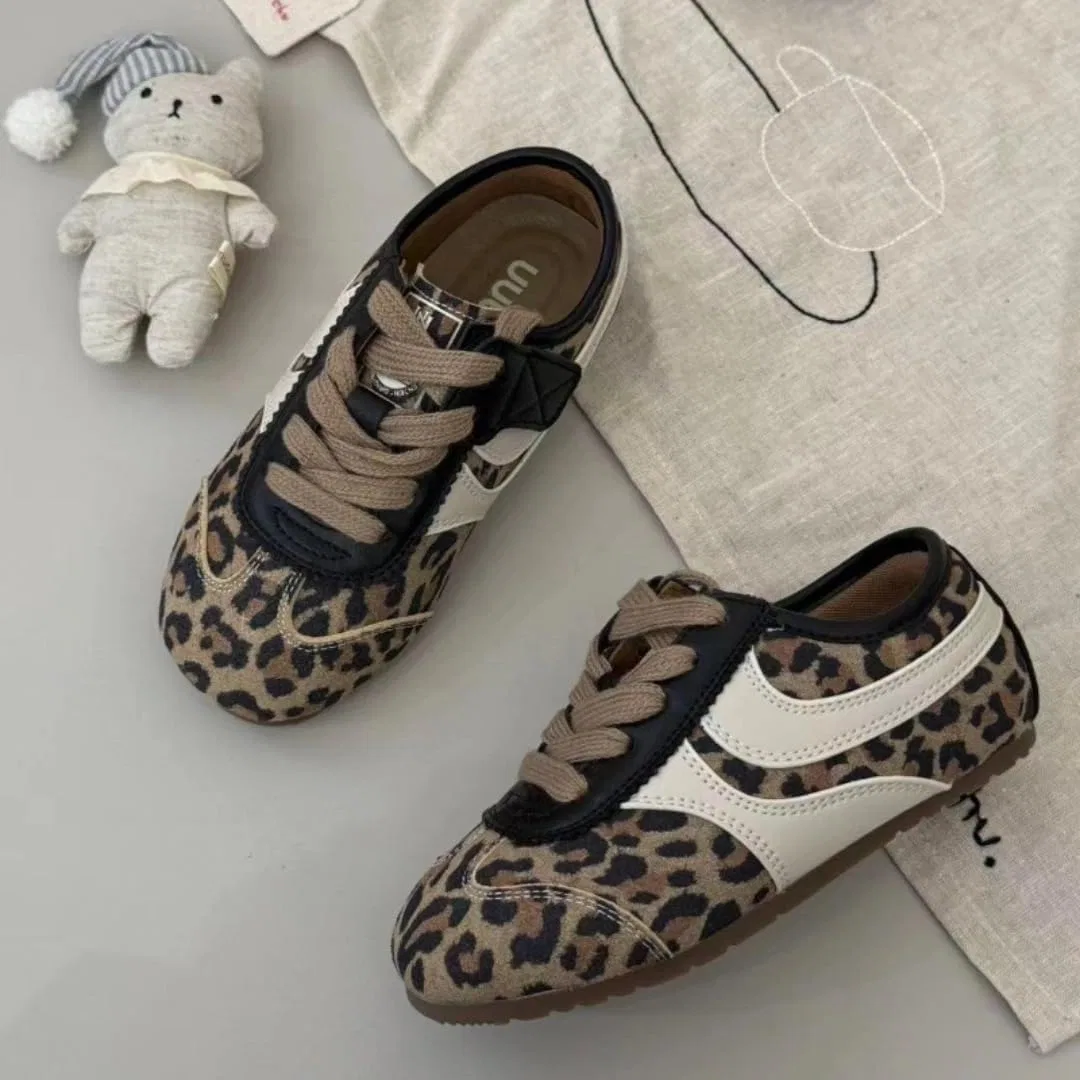 Детские кроссовки с леопардовым принтом для девочек и мальчиков XinYiQu, Leopard — фото 2