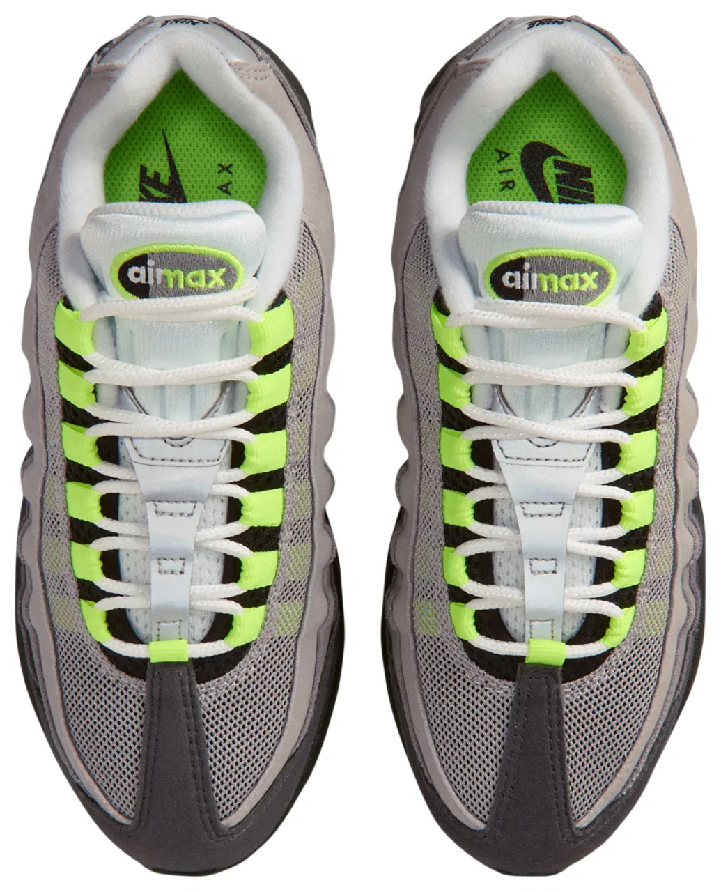 Кроссовки для мальчиков Air Max 95 Nike, цвет Black/Neon Yellow/Anthracite — фото 4