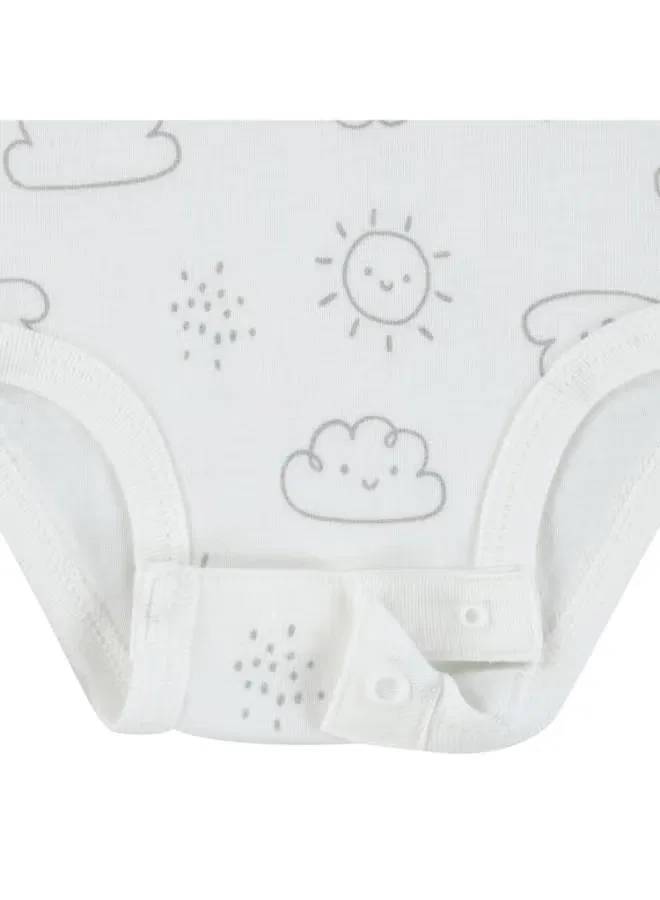 Боди-комбинезон с длинным рукавом Huggies, светло-серый — фото 4