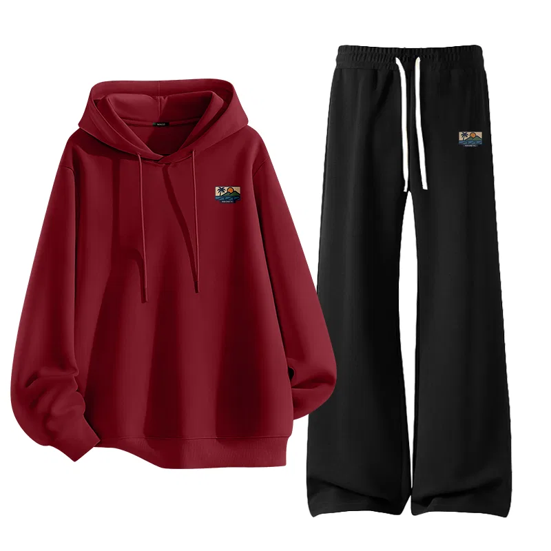 Детский комплект спортивной одежды MINISO, Burgundy Black