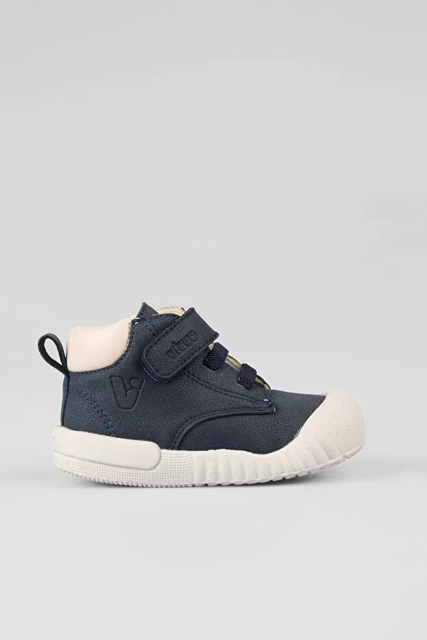 Детские ботинки для девочек с липучкой Vicco, Navy Blue