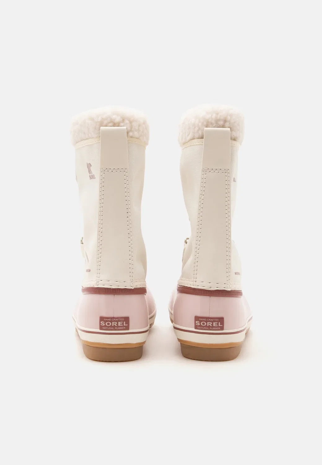 Детские ботинки унисекс на шнуровке для подростков Sorel, Snow/Pink Salt — фото 3