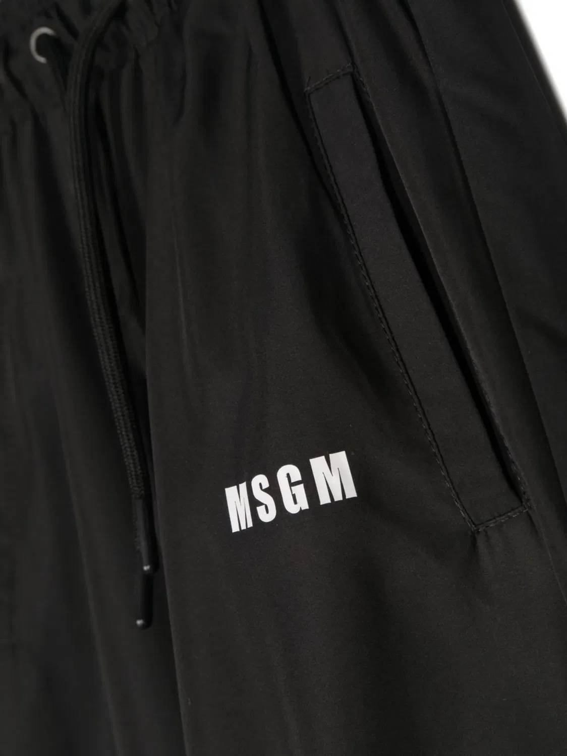 MSGM Трековые штаны черно-белые — фото 2