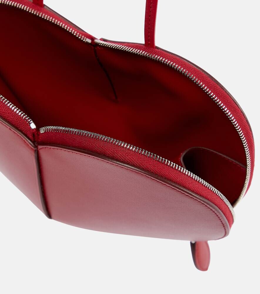 Сумка Alaïa Cœur Small leather shoulder, красный — фото 4