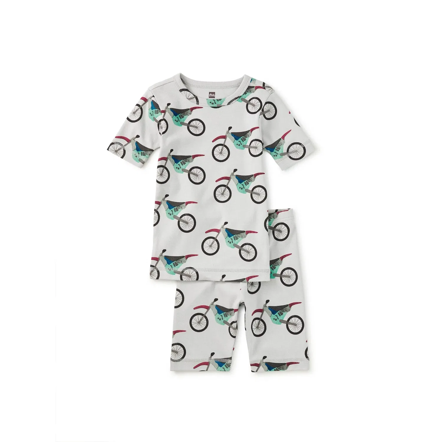Детский комплект пижамы с коротким рукавом In Your Dreams Pajama Set Tea Collection, Midnight Moto