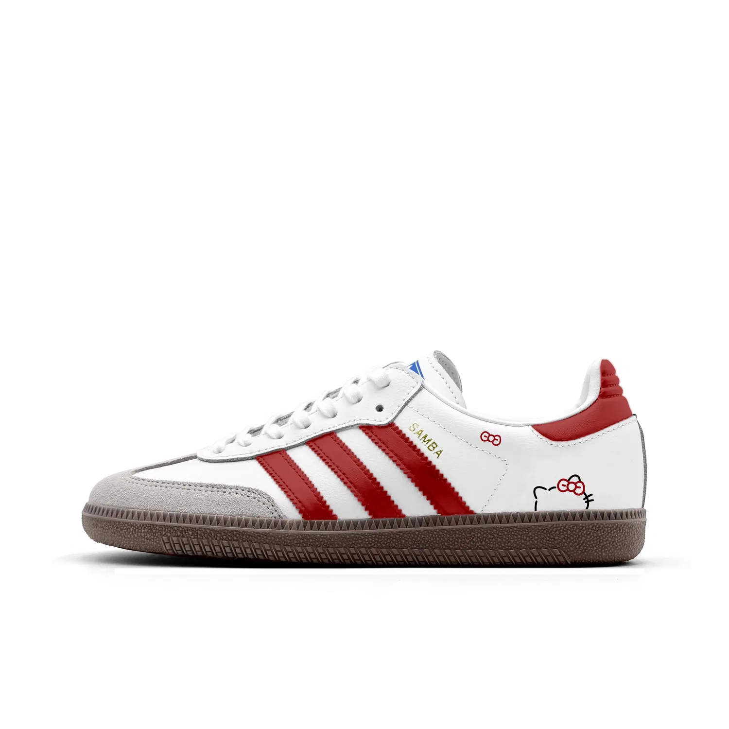 Кроссовки для скейтбординга Samba OG, Adidas Originals, White Red