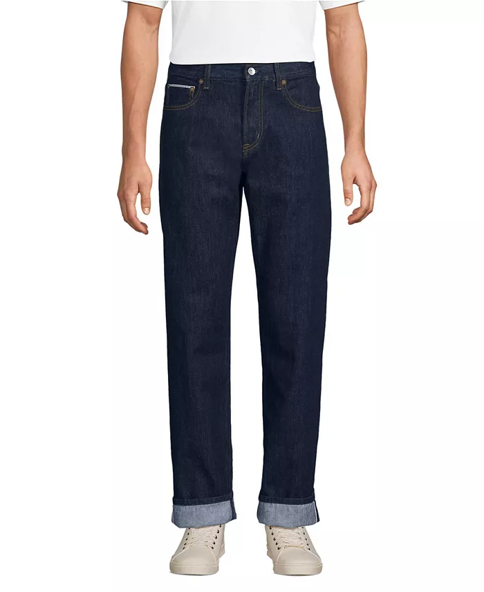 

Мужские джинсы Selvedge Lands' End, синий