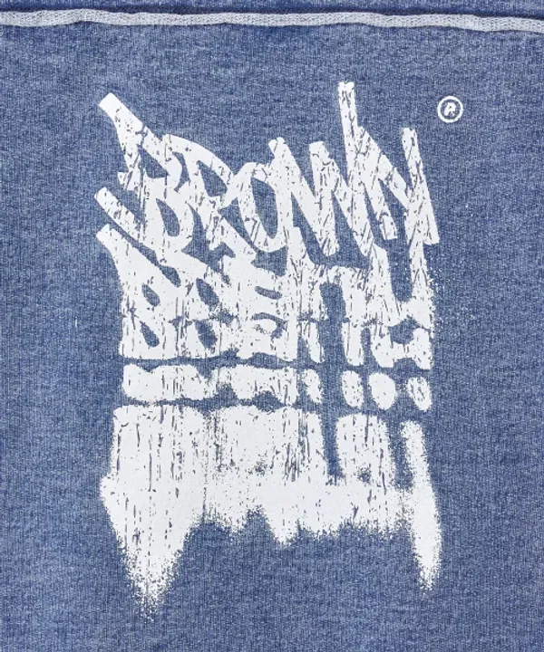 Футболка с принтом Kids tag denim Brownbreath Kids, синий — фото 4