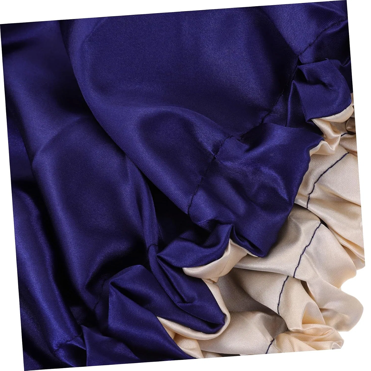 Шапочка для душа HAKIDZEL из атласа, 34x34x0.6 см, Schwarzes Marineblau — фото 2