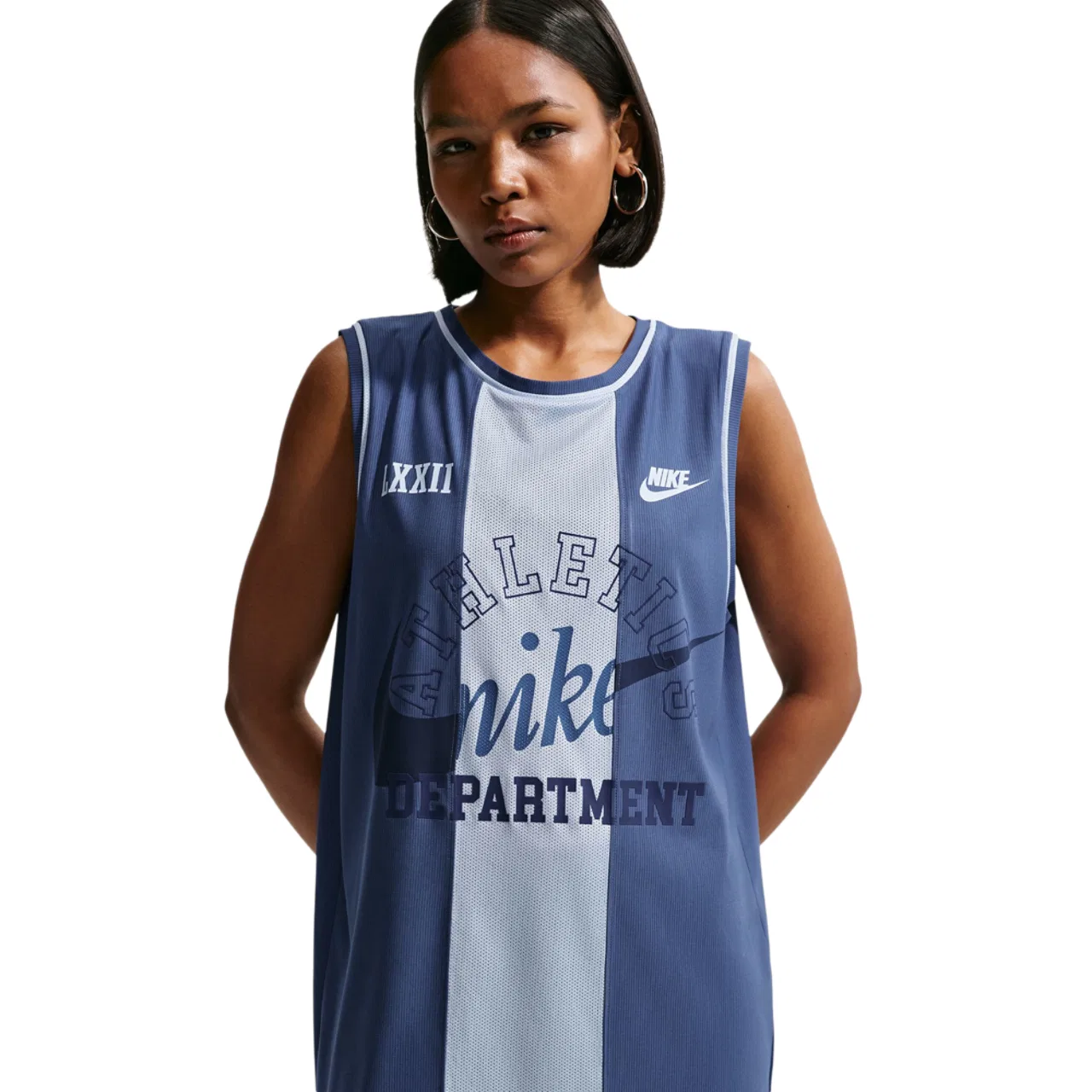 Женское платье-футболка Heritage Festival Jersey Nike, цвет Mystic Navy/Hydrogen Blue