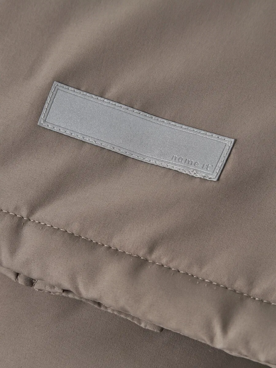 Куртка NAME IT Between-Season Jacket 'NMMMARLOW' коричневого цвета — фото 4