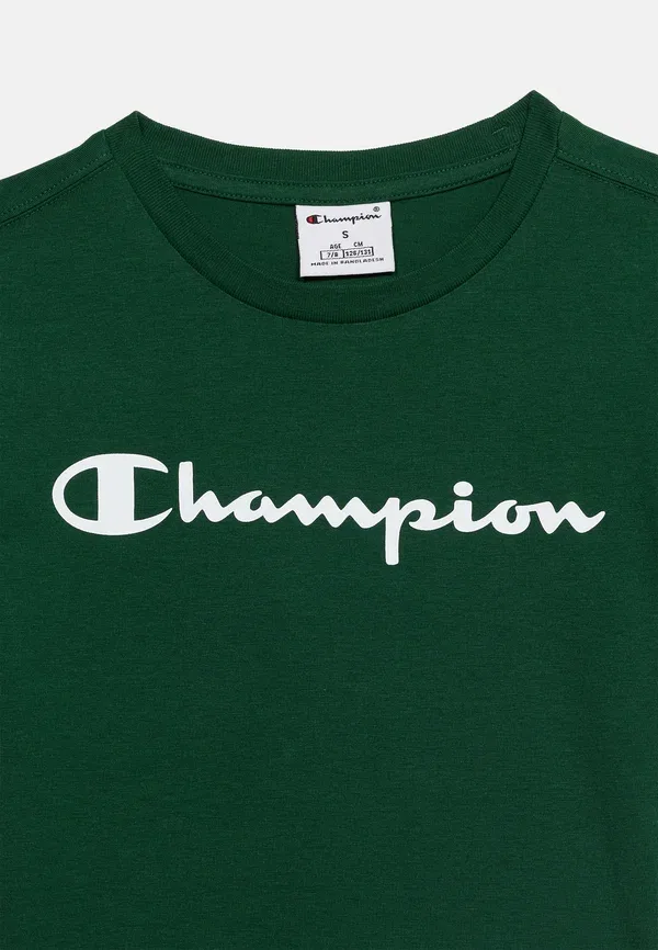 Футболка унисекс с принтом Champion, зеленый — фото 3