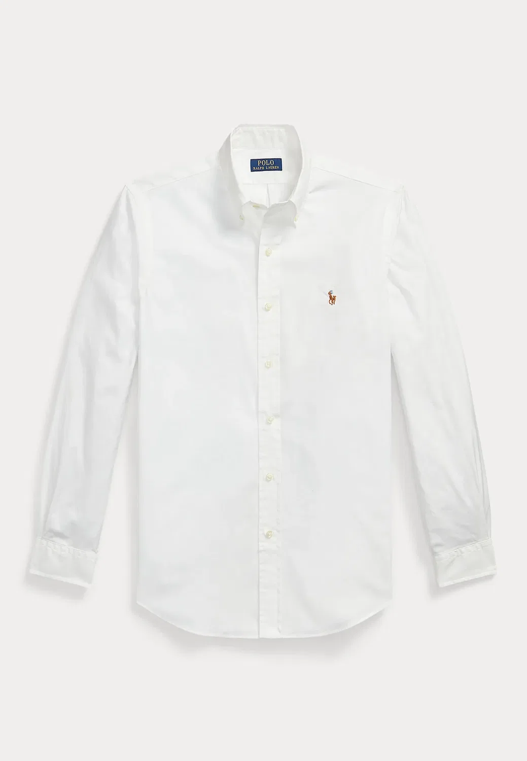 Рубашка-Оксфорд из эластичной ткани, сшитая на заказ Polo Ralph Lauren, White — фото 4
