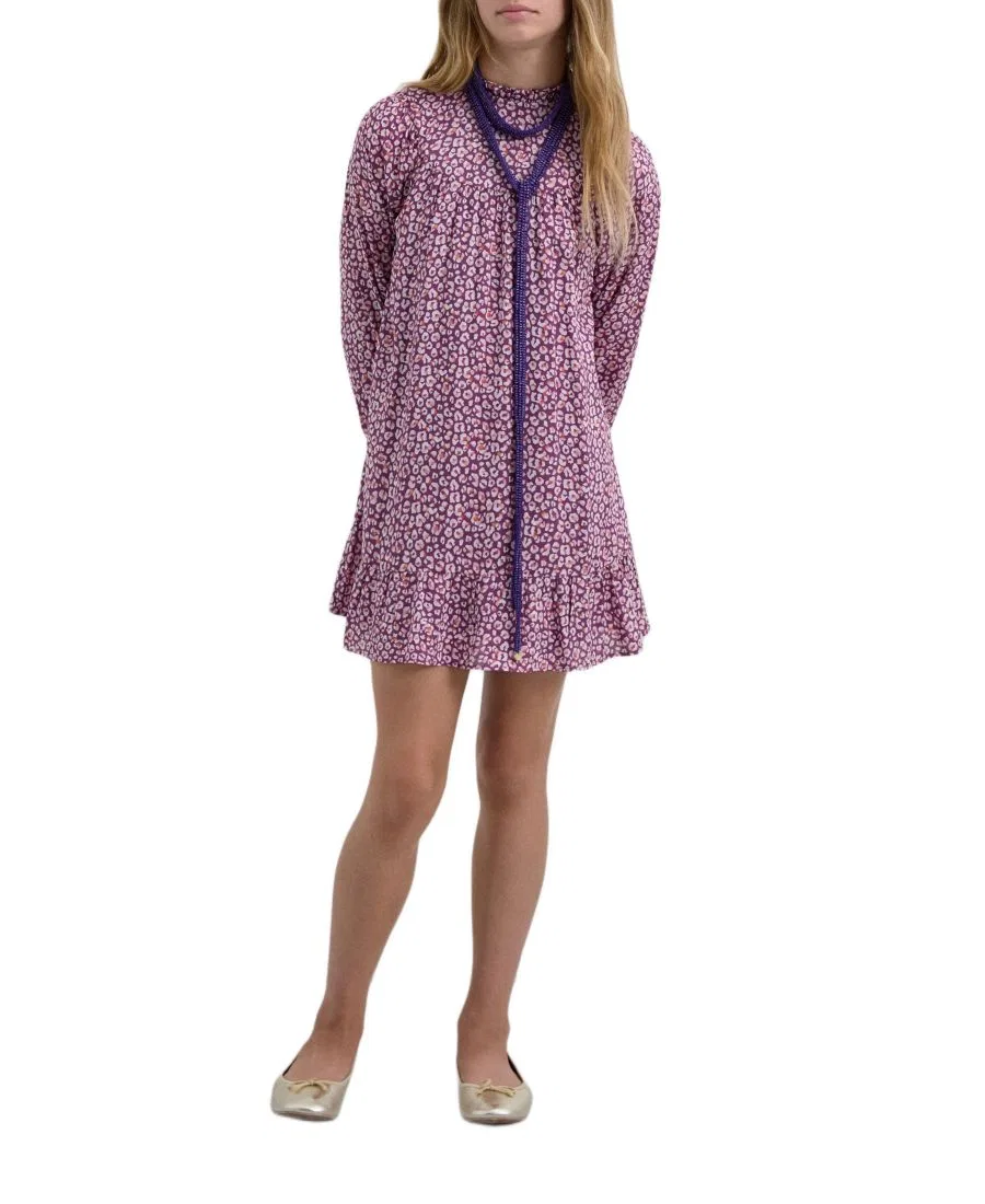 Платье-мини с принтом Big Girls Animaldress Scalpers, Mauve — фото 3
