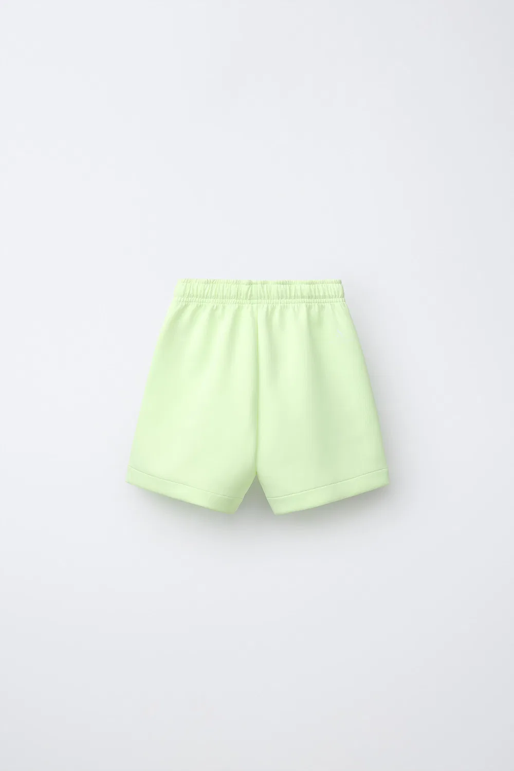 Спортивные неопреновые неоновые шорты-бермуды ZARA, Fluorescent lime — фото 2
