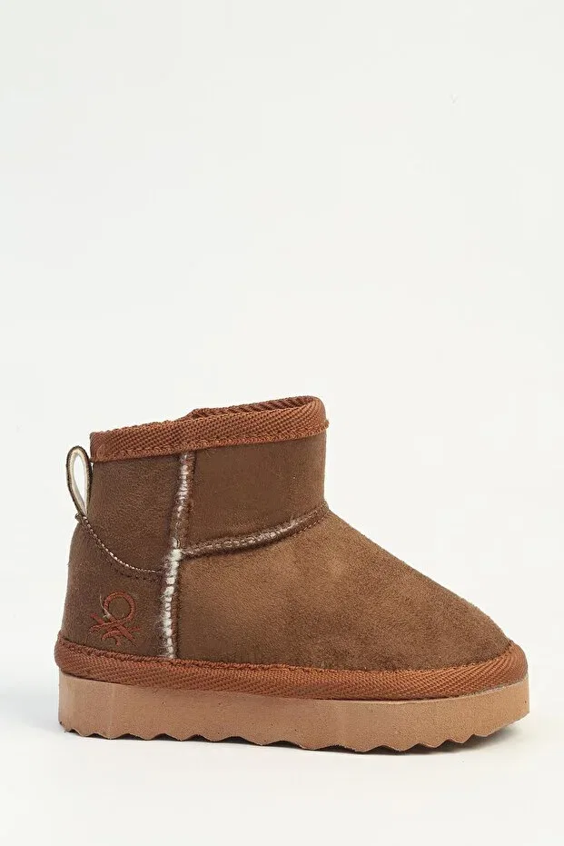 Детские ботинки для девочек кожаные Benetton, Brown