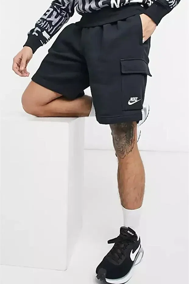 Мужские шорты карго с принтом Nike, Black