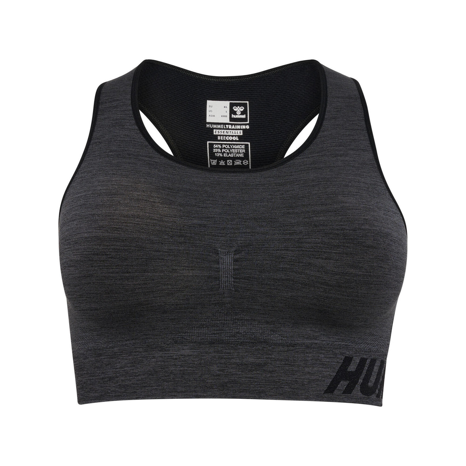 

Hmlte Curve Seamless Sports Bra Женский спортивный бюстгальтер HUMMEL, черный