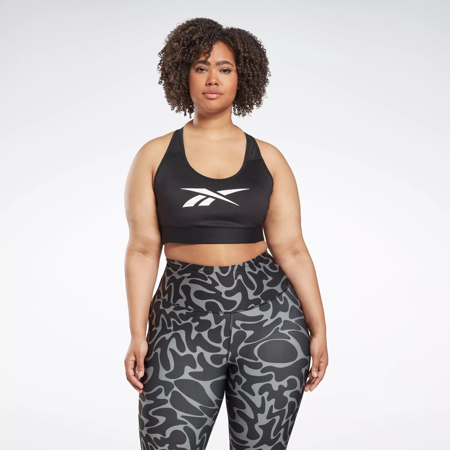 

Спортивный бюстгальтер Lux Vector Racer (большие размеры) Reebok, черный