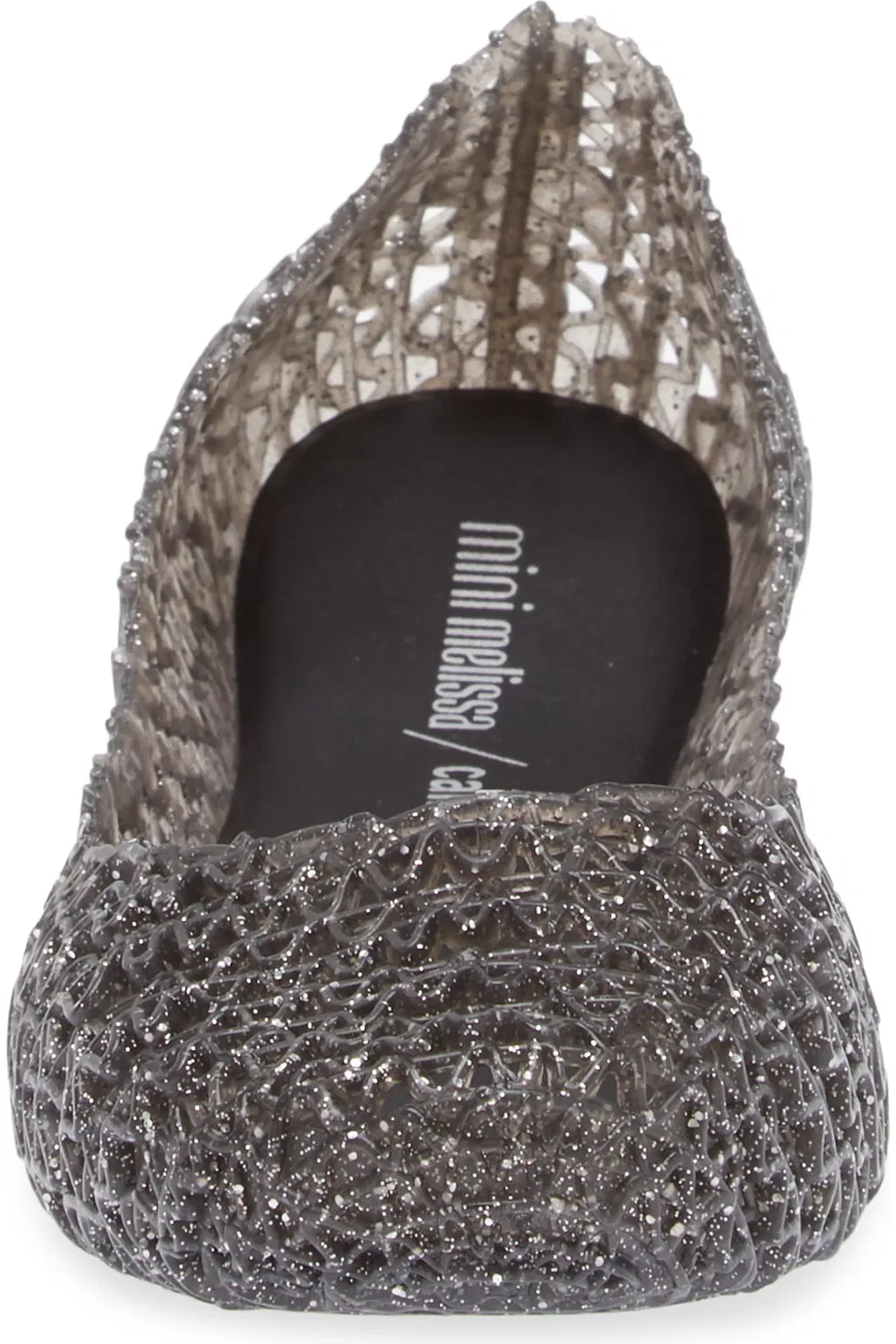 Детские туфли лодочки с блестками Campana Zigzag Mini Melissa, черный/черный — фото 4